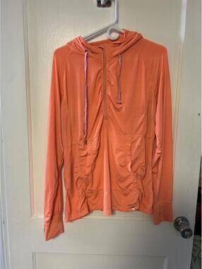Tangerine Orange Hoodie Pullover XXL